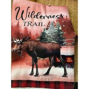 Rustic Forest Animal Kitchen towel country Elk